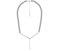 Halskette mit Perlenimitat „Maxi Y“