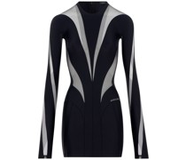 Minikleid mit Eco-Sport-Mesh-Einsatz