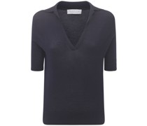 POLOPULLOVER AUS KASCHMIR- UND SEIDENSTRICK „FRANK“