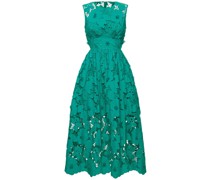 Green 3D cotton lace MIDIKLEID