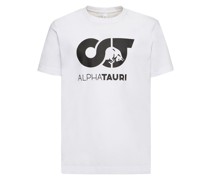 T-SHIRT AUS BAUMWOLLE MIT LOGO