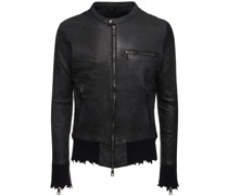 BOMBERJACKE AUS LEDER
