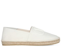 LEDER-ESPADRILLES MIT V-DETAIL