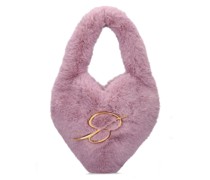 HANDTASCHE AUS KUNSTPELZ „HEART“