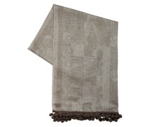 Schal aus Wolle und Leinen „Fumana“