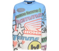 Thermo-T-Shirt mit Moto-Print