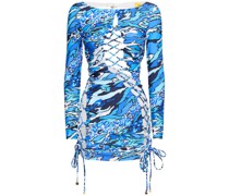 Bering cutout laces printed MINIKLEID