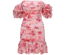 MINIKLEID AUS SEIDENKREPP MIT RÜSCHEN