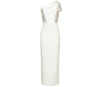 Maxikleid aus Twill, Krepp und Strick „Selia“