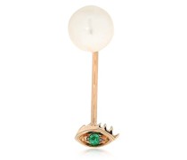 18kt Mono-Ohrring mit Mikroauge