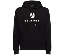 Hoodie aus Baumwollfleece mit Logo