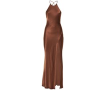Langes Kleid aus Viskosesatin „Annika“