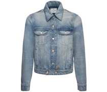 Jeansjacke mit Riemen