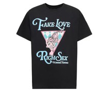 Fake Love Rich Sex Tiger cotton t-shirt