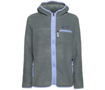 Retro tech fleece hoodie