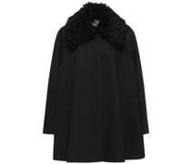 JACKETT AUS BAUMWOLLGABARDINE MIT SHEARLINGKRAGEN