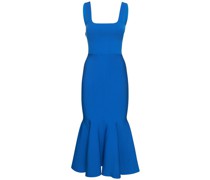 MIDIKLEID AUS STRETCH-VISKOSESTRICK