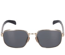 Eckige Sonnenbrille aus Metall „DB“