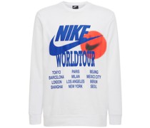 T-SHIRT MIT DRUCK 'WORLD TOUR'