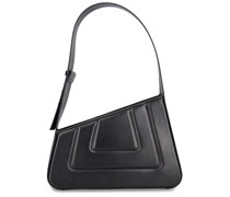 Medium, gesteppte Ledertasche 'Albert“