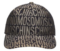 Kappe aus Nylonjacquard mit Moschino-Logo