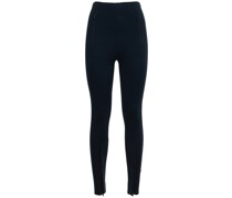 LEGGINGS AUS STRETCH-JERSEY MIT ZIPPER