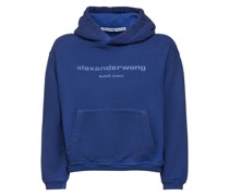 Hoodie aus Baumwolljersey mit Logodruck