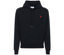 HOODIE AUS BAUMWOLLJERSEY MIT LOGOSTICKEREI