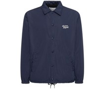 Daunenjacke aus Nylon mit Handschrift-Logo