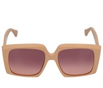 Logo squared acetate sunglasses