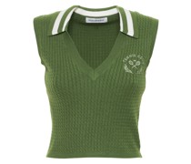Tennis-Polo-Tanktop mit V-Ausschnitt