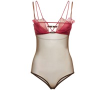 BODY AUS STRETCH-TÜLL & ORGANZA