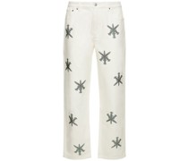 Rhinestone Dagger cotton denim jeans