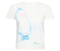 Baumwoll-T-Shirt „Alasdair on the beach“