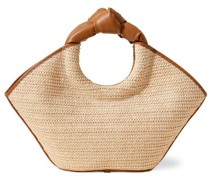 TOTE AUS LEDER UND RAFFIA „CASTELL“