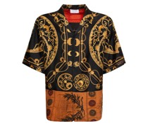 Regeneriertes Hemd aus Seide „Ornament“