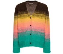 Cardigan aus Woll/Mohairmischjacquard