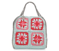 Tiny tote multicolor crochet bag