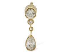 MONO-OHRRING AUS 18KT GOLD MIT DIAMANT „GOUTTE“