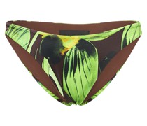Scoop printed bikini bottom