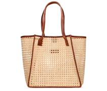 Rosa rattan tote bag