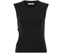 Cutout organic cotton tank top