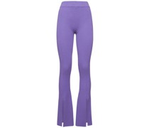 Strickhose mit Schlitzen vorne