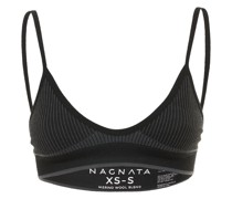 Nhtlose, gerippte Bralette aus Wollmischgewebe