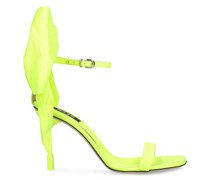 90mm hohe Sandalen aus Satin
