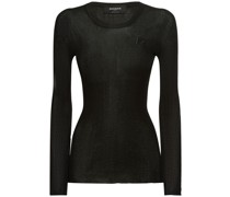 PULLOVER AUS WOLLSTRICKRIPP