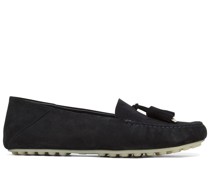 10mm hohe Wildlederloafer „Dot“