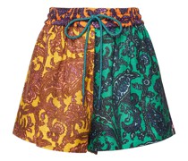 Shorts aus Leinen mit Druck „Tiggy“