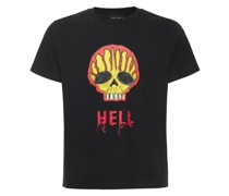 Baumwolljersey-T-Shirt mit Druck