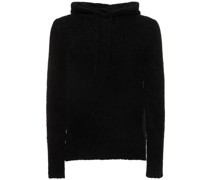 Hoodie aus Wollmischbouclé